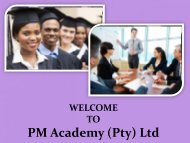 Get Project Management Courses at PM Academy