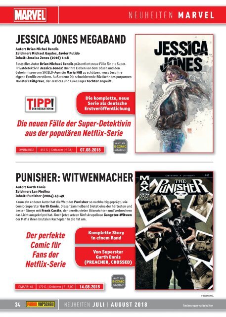 Panini Vorschau 80: Neuheiten Juli/August 2018