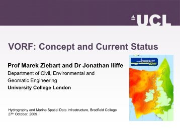 VORF: Concept and Current Status - The Hydrographic Society UK