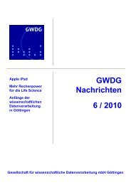 GWDG Nachrichten 6 / 2010