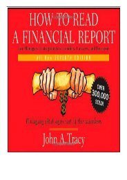 Best PDF How to Read a Financial Report Wringing Vital Signs Out of the Numbers Full eBook