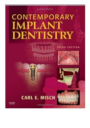 eBook Contemporary Implant Dentistry 3e Free eBook
