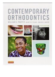 eBook Contemporary Orthodontics 5e Free eBook