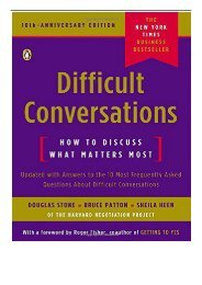 eBook Difficult Conversations How to Discuss What Matters Most Free eBook