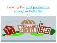 Polytechnic Colleges in Haryana