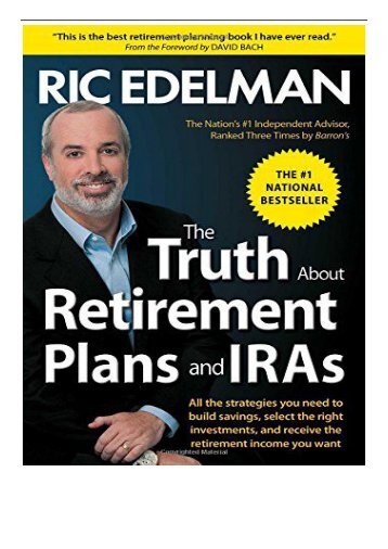 [PDF] Download The Truth about Retirement Plans and IRAs Full Online