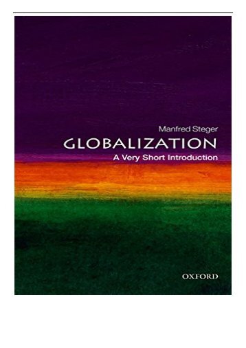 [PDF] Globalization A Very Short Introduction Very Short Introductions Full ePub