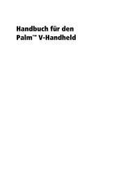 Handbuch für den Palm™ V-Handheld - HP WebOS