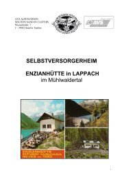 SELBSTVERSORGERHEIM ENZIANHÜTTE in LAPPACH im ...