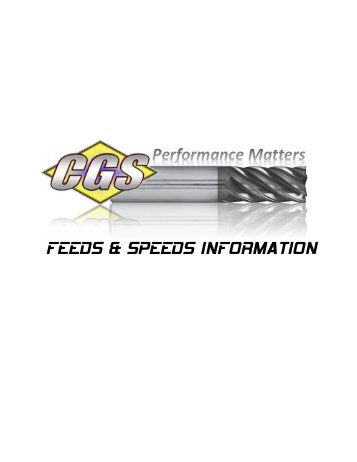 Feeds and Speeds Brochures