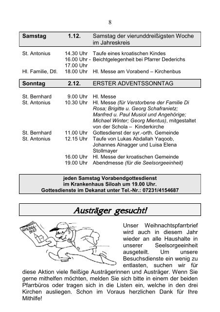 PDF Pfarrblatt Nr. 15 - bei der Seelsorgeeinheit Pforzheim West