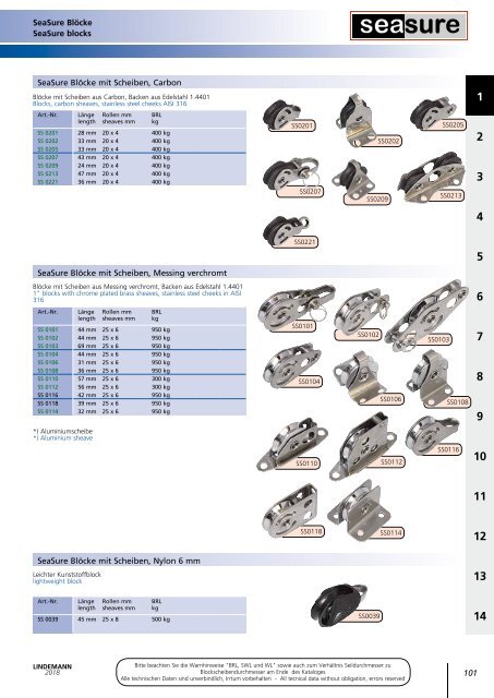 Lindemann Gesamtkatalog 2018