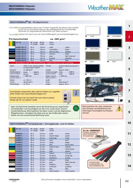 Lindemann Gesamtkatalog 2018