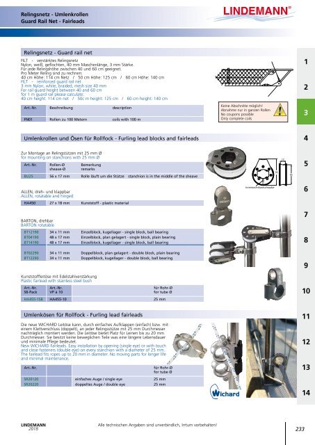 Lindemann Gesamtkatalog 2018