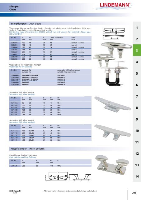 Lindemann Gesamtkatalog 2018