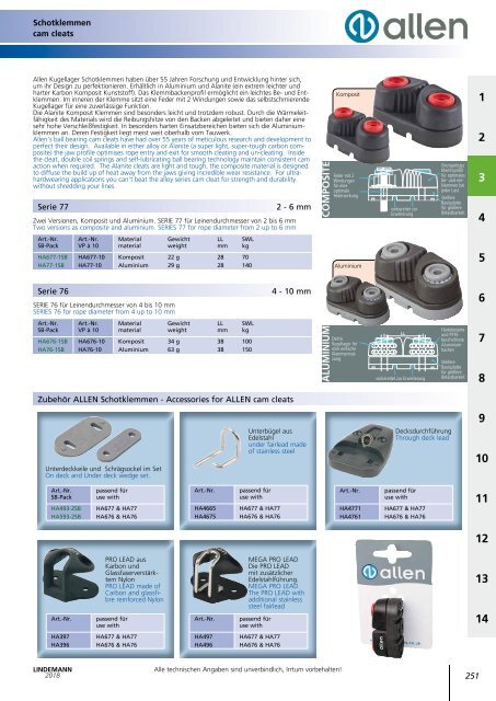 Lindemann Gesamtkatalog 2018