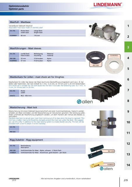 Lindemann Gesamtkatalog 2018