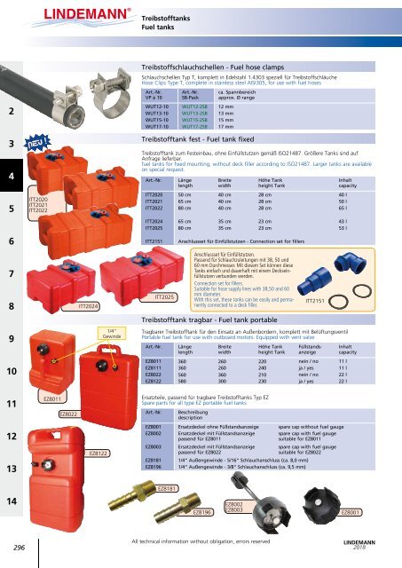 Lindemann Gesamtkatalog 2018