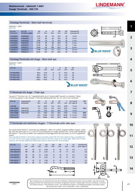 Lindemann Gesamtkatalog 2018