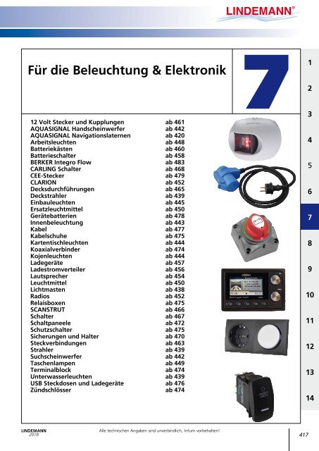 Lindemann Gesamtkatalog 2018