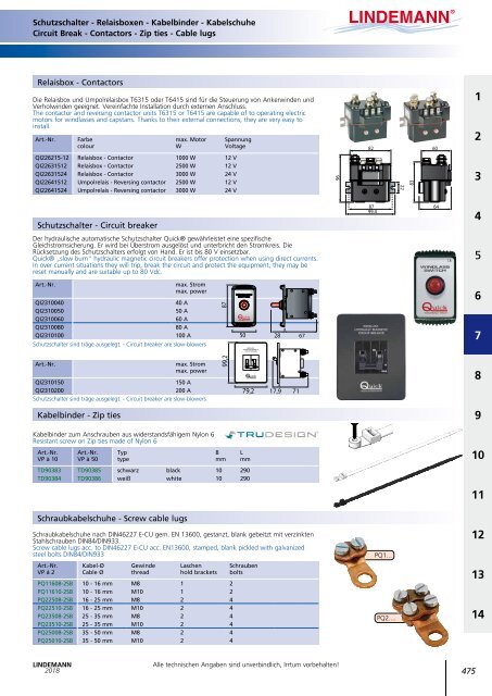 Lindemann Gesamtkatalog 2018