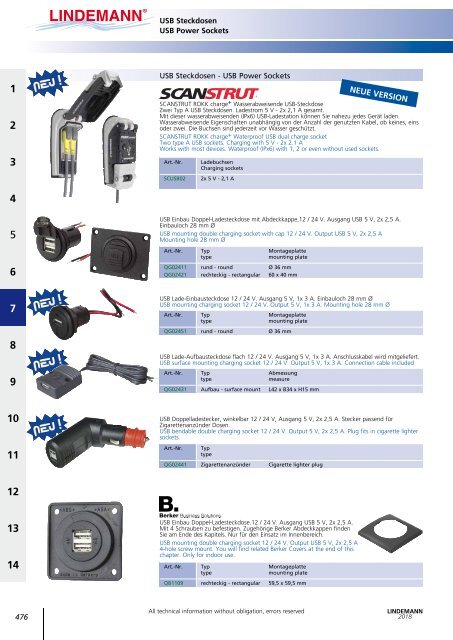 Lindemann Gesamtkatalog 2018