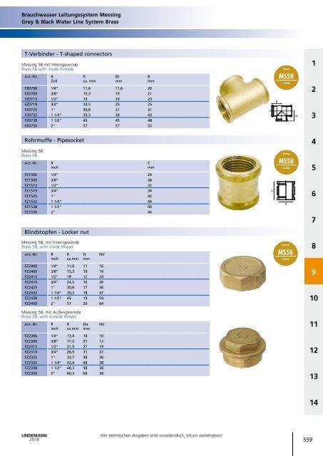 Lindemann Gesamtkatalog 2018