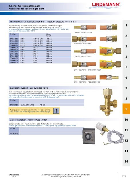 Lindemann Gesamtkatalog 2018