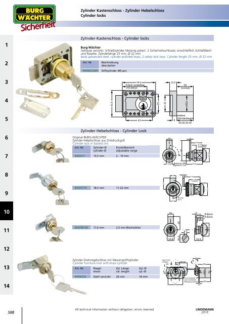 Lindemann Gesamtkatalog 2018