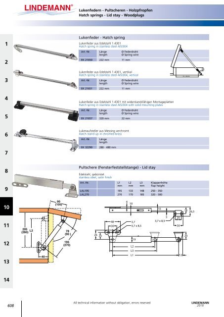 Lindemann Gesamtkatalog 2018