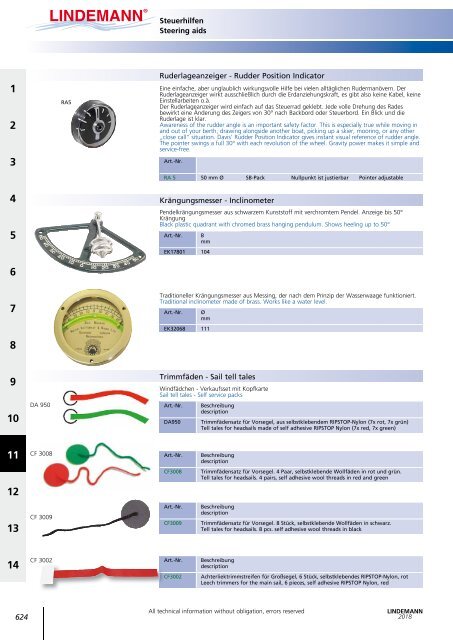 Lindemann Gesamtkatalog 2018