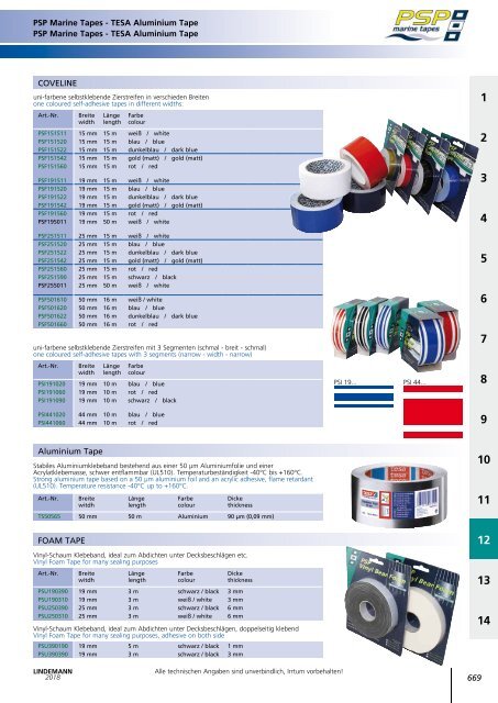 Lindemann Gesamtkatalog 2018