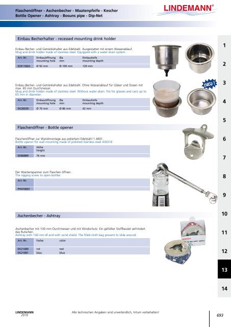 Lindemann Gesamtkatalog 2018