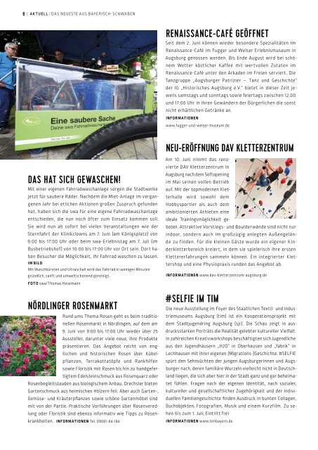 SchlossMagazin Bayerisch-Schwaben Juni 2018