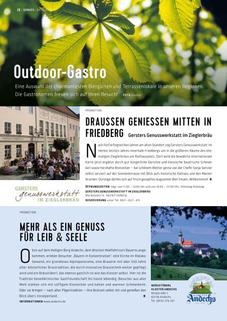 SchlossMagazin Fünfseenland Juni 2018