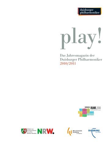 Jahresprogramm 2010/2011 - Die Duisburger Philharmoniker