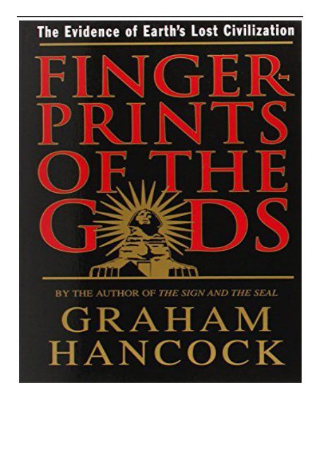 eBook Fingerprints of the Gods Free online