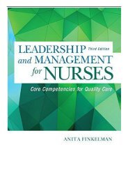 eBook Leadership and Management for Nurses Core Competencies for Quality Care Free online