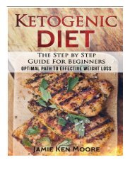 eBook Ketogenic Diet  The Step by Step Guide For Beginners Ketogenic Diet for Beginners  Optimal Path
