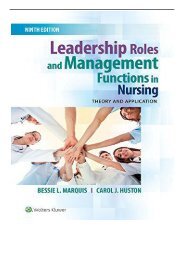 eBook Leadership Roles and Management Functions in Nursing Theory and Application Free eBook