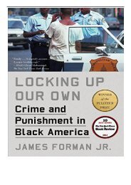 eBook Locking Up Our Own Crime and Punishment in Black America Free eBook