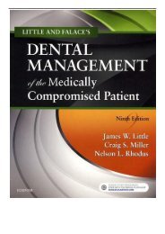 eBook Little and Falace's Dental Management of the Medically Compromised Patient 9e Free online