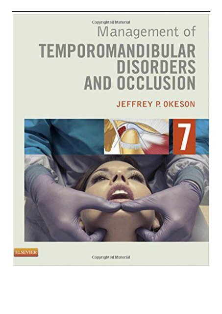 eBook Management of Temporomandibular Disorders and Occlusion 7e Free online