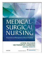eBook Medical-Surgical Nursing Assessment and Management of Clinical Problems Single Volume 10e Free