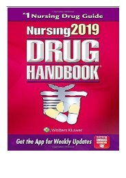 eBook Nursing2019 Drug Handbook Nursing Drug Handbook Free books