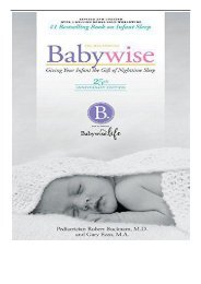 eBook On Becoming Babywise Giving Your Infant the Gift of Nightime Sleep Free eBook