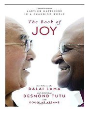 eBook The Book of Joy Lasting Happiness in a Changing World Free eBook