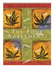 eBook The Four Agreements Practical Guide to Personal Freedom Toltec Wisdom Book Free online