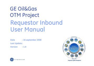 OTM Requestor Inbound - GE Energy