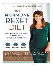 eBook The Hormone Reset Diet Heal Your Metabolism to Lose Up to 15 Pounds in 21 Days Free eBook